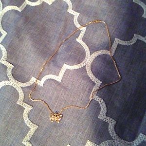 Gold butterfly necklace